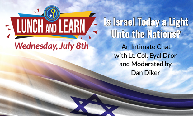 Lunch & Learn featured story image for Is Israel Today a Light Unto the Nations? | Lunch and Learn